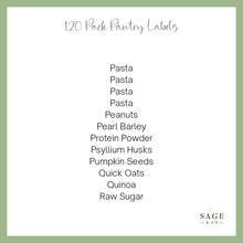 Load image into Gallery viewer, 120 Pack Of Pantry Sticker Labels (7855370010880)
