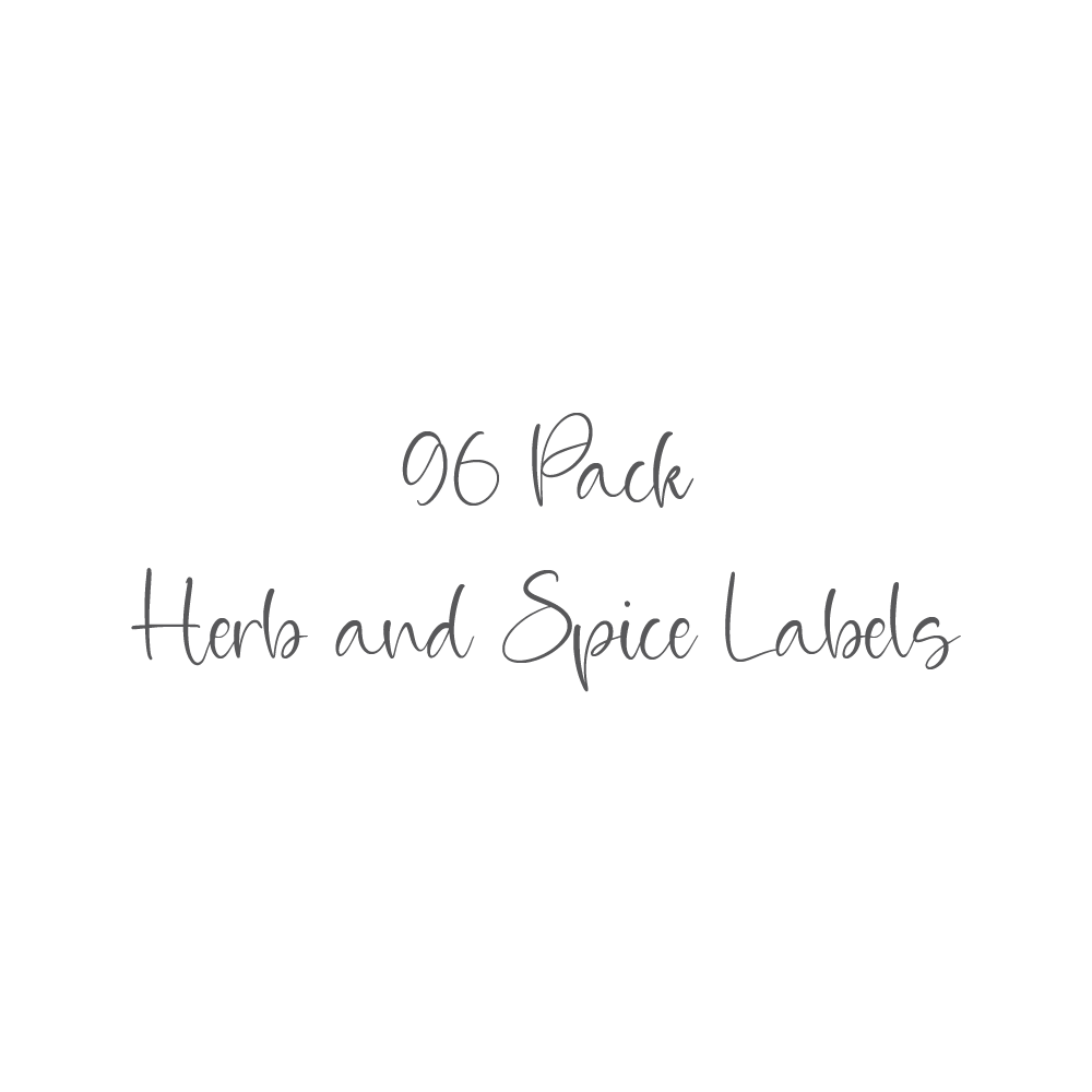 96 Pack Of Herbs and Spices Sticker Labels (7848046002432)