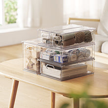 Load image into Gallery viewer, Clear Stackable Organiser Drawers - Wide (7824103604480)
