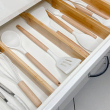 Load image into Gallery viewer, Bamboo Drawer Dividers with inserts (8 Piece Set) (7835836678400)
