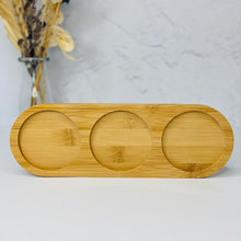 Load image into Gallery viewer, Bamboo Tray with 3 Circle Holes (7823507751168)
