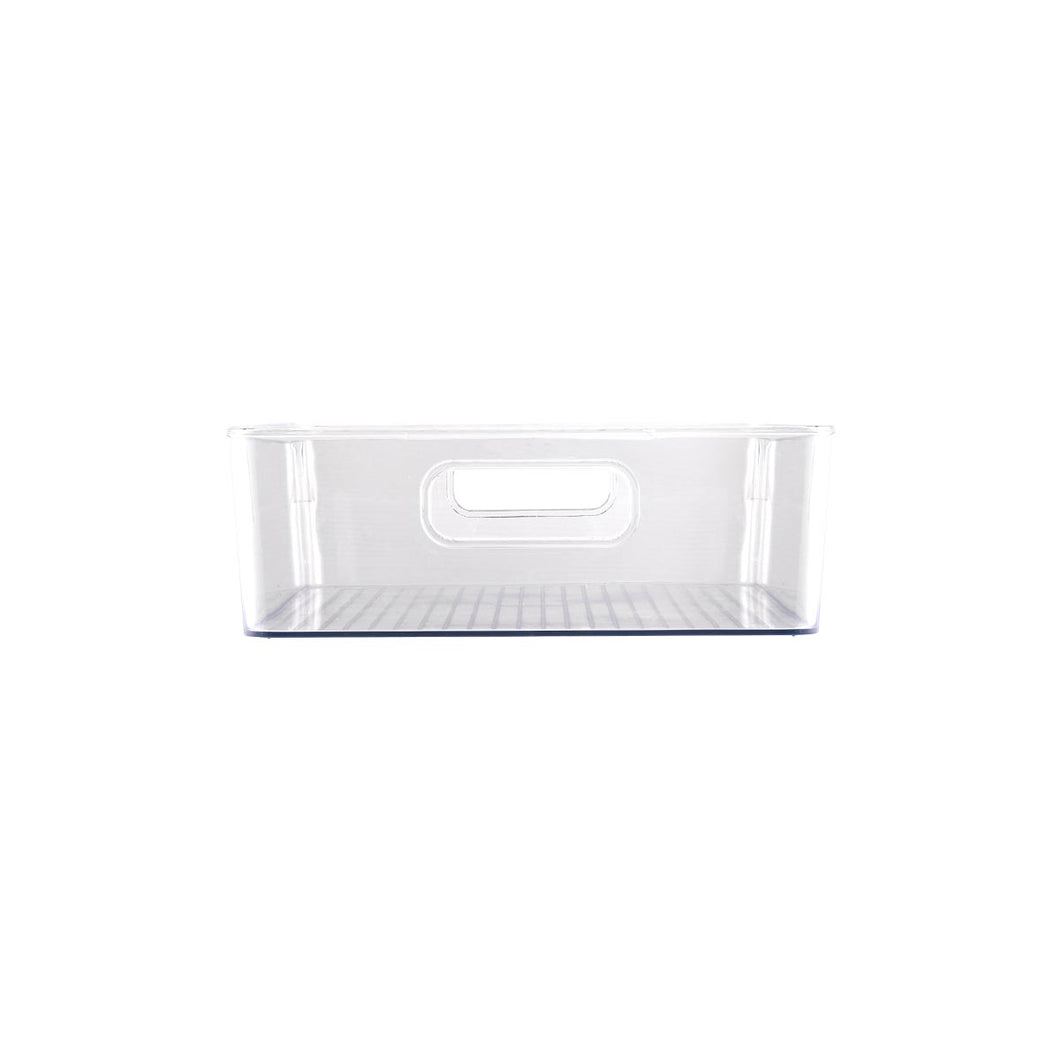Clear Storage Container Tub With Handle - Large (7835938914560)