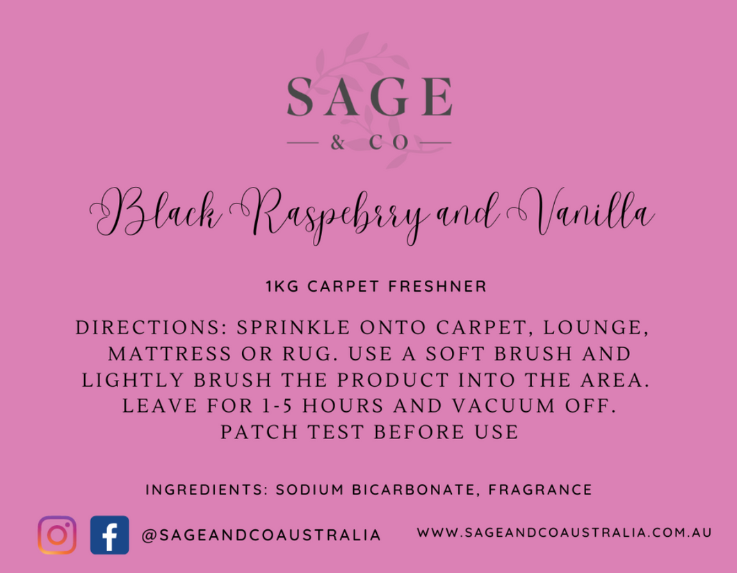 Carpet Freshner - Black Raspberry and Vanilla- 1kg (8084907557120)